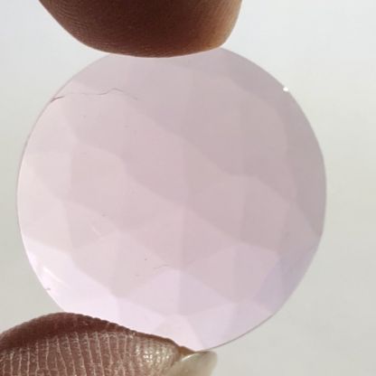 Faceted Round 20 mm Jewel-Pale Pink FR20-07