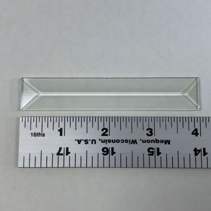 3/4"  x 4" Rectangle Bevel Glass