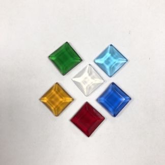 Faceted Square Jewel - 12mm
