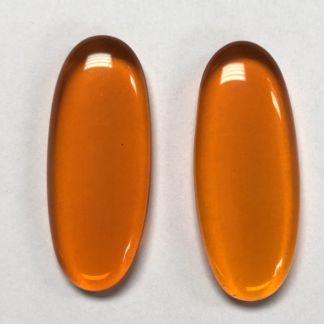 Smooth Oval Jewel Orange HM4518-09