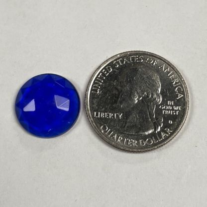 Faceted 15mm Round Jewel FR15-04 Blue - Image 2