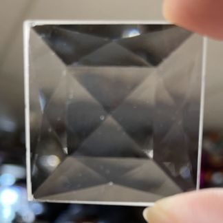 Faceted Square 30mm Jewel - Clear FQ30-01
