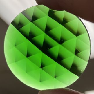 Faceted 50mm Round Jewel FR50-03 Green