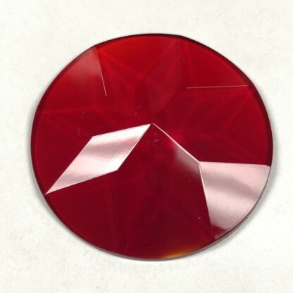 Red Round Faceted Jewel-2" (50mm) FST50-10 - Image 2