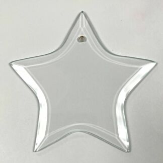 Clear Star Shape Bevel with hole #ST01
