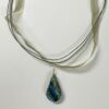 18" Organza Ribbon & Cord Necklace Olive Green - 10 pc. JL52 - Image 2