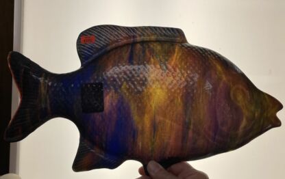 Giant 3-D Glass Fish Multi Color K265