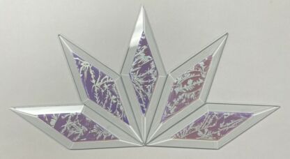 A Dichroic Diamond Bevel Glass 2" x 6" Glue Chip DP200 - Image 3