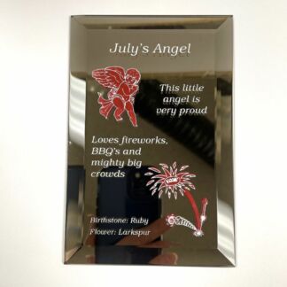 94020CF July's Angel Beveled Mirror