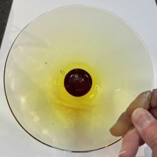 Rondel Kokomo Glass 5 1/2" Yellow KR500