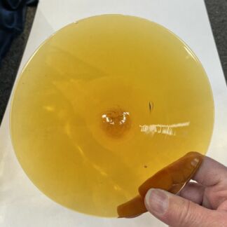 Rondel Kokomo Glass  6" Amber KR502
