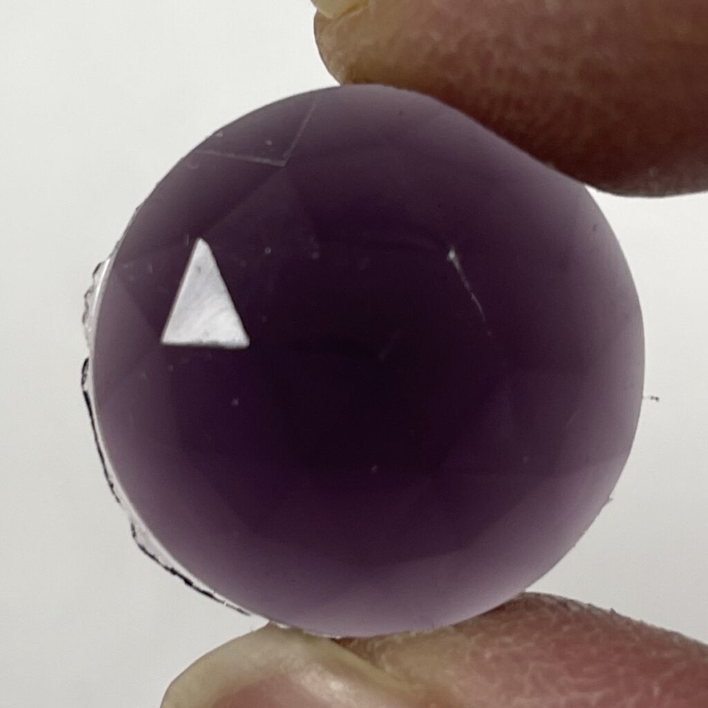Faceted 20mm Round Jewel FR20-350 Grape Purple - Image 2