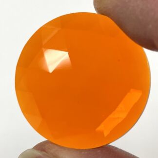Faceted 30mm Round Jewel FR30-09 Orange