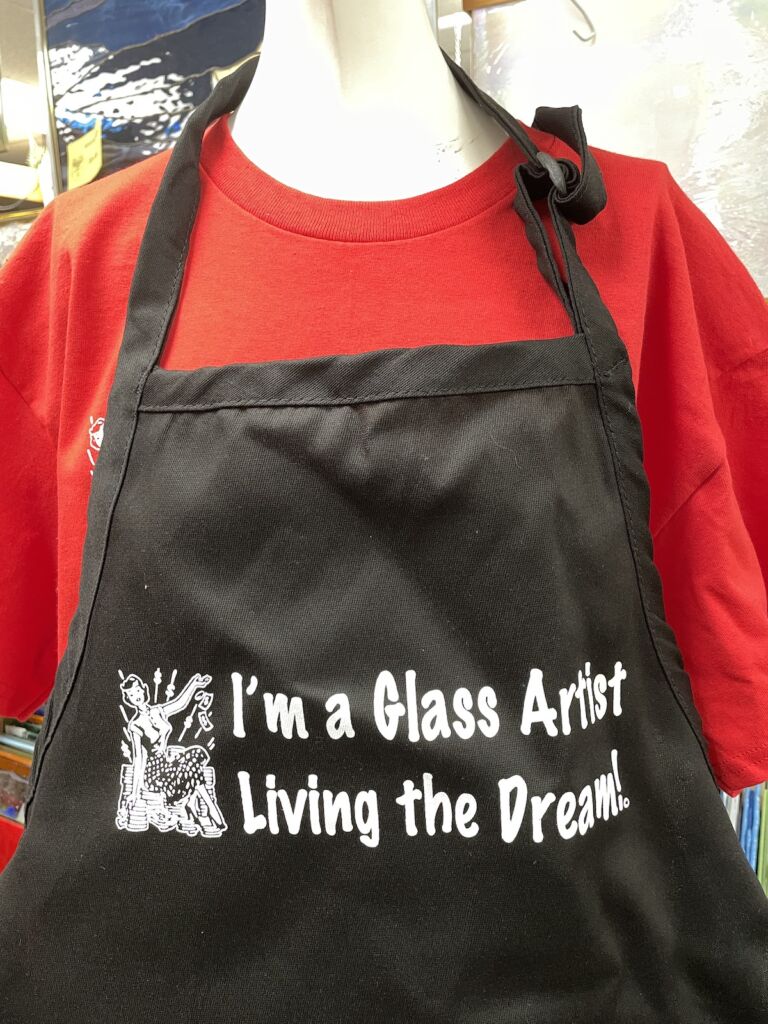 Glass Artist Living The Dream Apron -Black