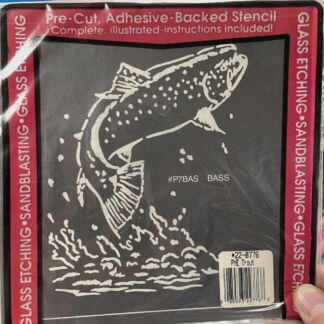 Peel N' Etch Stencil-Bass #P7BAS
