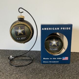 Army Glass Ball Ornament