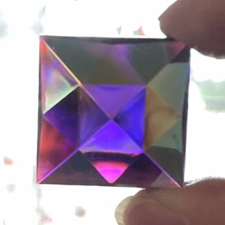 Dichroic Square 25mm Jewel RQ25-350 Grape Purple