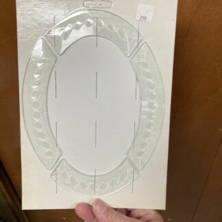 Beveled Glass Cluster - Notched Bevel for 4" x 6" Oval - SO298