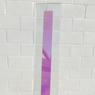 Dichroic Bevel Glass 1 1/2" x 6" Rectangle