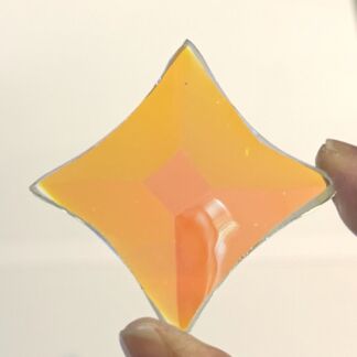 A Dichroic 2" Concave Star Beveled Glass - CB200