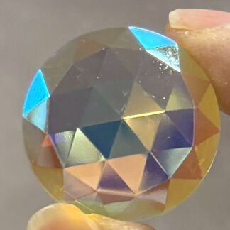 Dichroic 25mm Jewel BR25-313 Round Vaseline Yellow